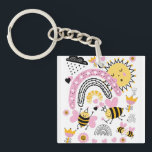 Llavero Queen BEES BFF, Baby Girl, Girly Gifts Pink<br><div class="desc">Estamos entusiasmados y zumbando con estos super adorables regalos de Save the Bee, artículos decorativos y accesorios. Los campos de plantilla de texto le permiten agregar su propio slogan, salven la frase de abejas, cito, divertido, amigable, de sensibilización. ¿Qué podría alegrar más tu día que esto? Todos los regalos de...</div>