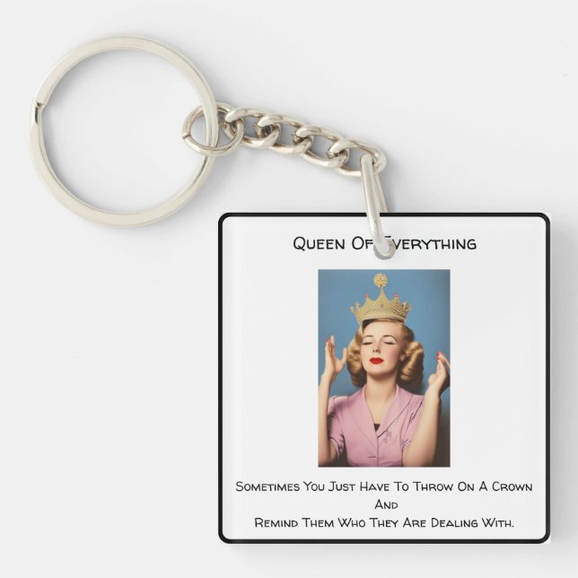 Llavero Queen Of Everything *  (Frente)