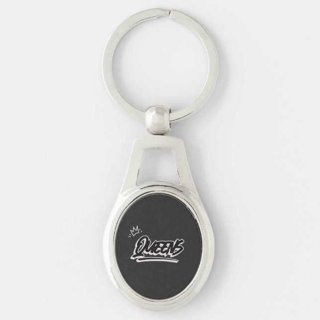 Llavero Queens New York Graffiti Style Keychain (Anverso)
