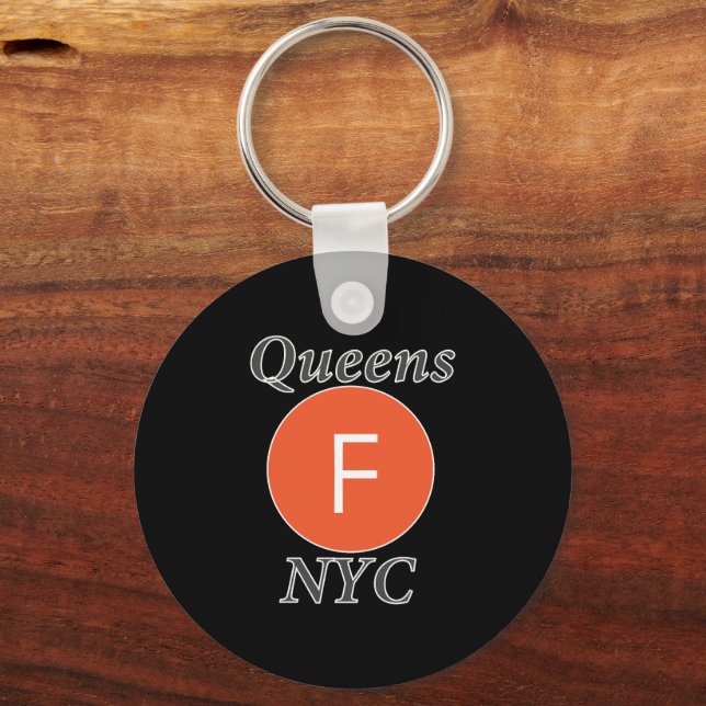 Llavero Queens NYC F Train (Reverso )