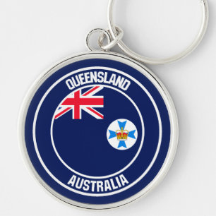 Llavero Queensland Round Emblem