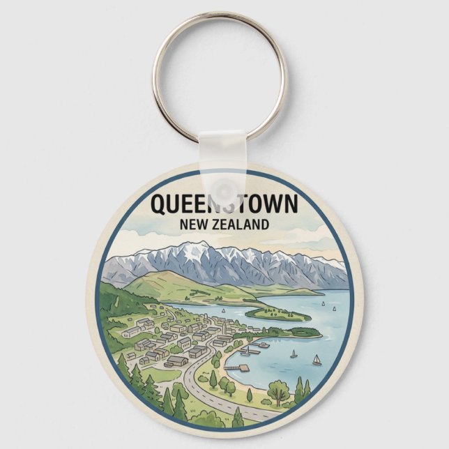 Llavero Queenstown (Anverso)