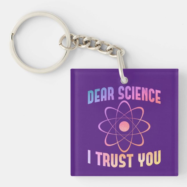 Llavero Querida Ciencia Te Confío - Ciencia Divertida (Frente)