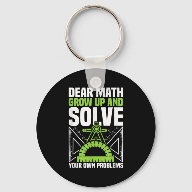 Llavero Querida Math Crecer Y Resolver Sus Propios Problem (Anverso)