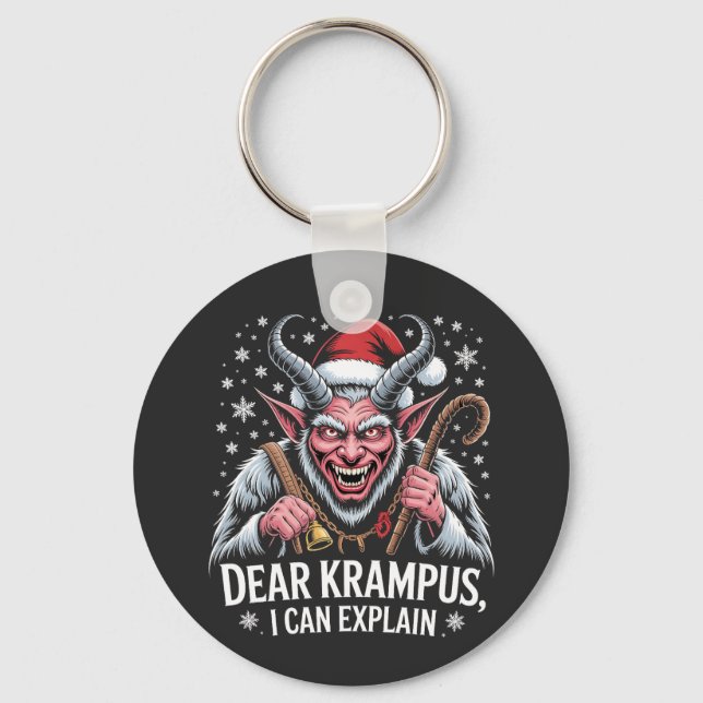 Llavero Querido Krampus Puedo Explicar La Navidad Santa  (Anverso)
