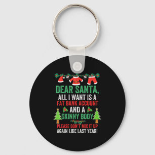 Llavero Querido Papá Noel, Todo Lo Que Quiero Es Una Cuent