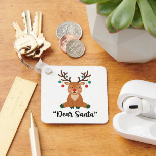 Llavero Querido Reno Santa Navidad ArtCozy Fiesta