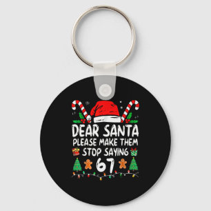 Llavero Querido Santa 67 Divertida Navidad Seis Siete 6-7
