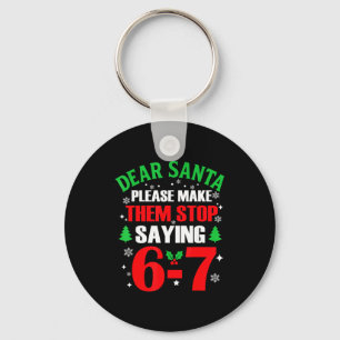 Llavero Querido Santa 67 Divertida Navidad Seis Siete 6-7