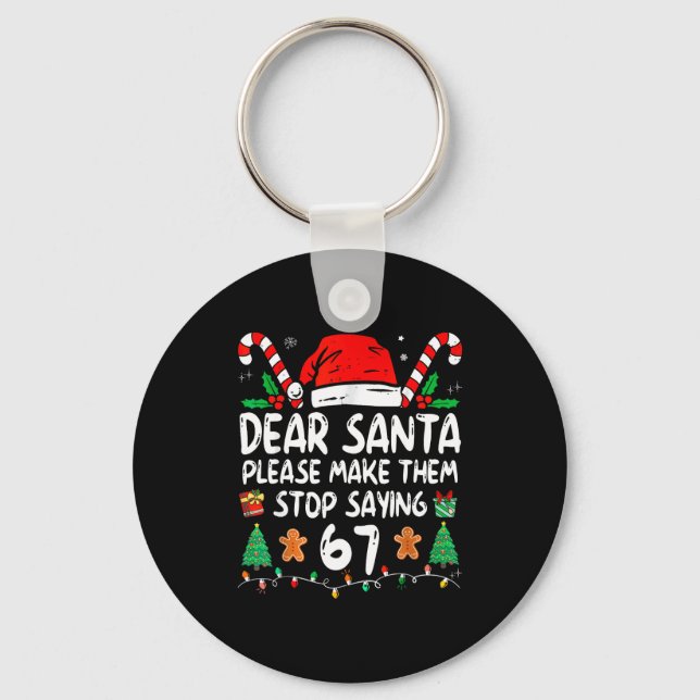 Llavero Querido Santa 67 Divertida Navidad Seis Siete 6-7  (Anverso)
