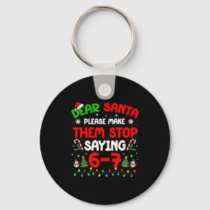 Llavero Querido Santa 67 Meme Divertido Navidad Seis Siete