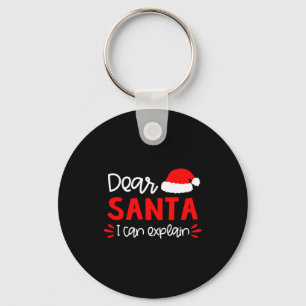 Llavero Querido Santa Camiseta Divertida Familia Navidad P
