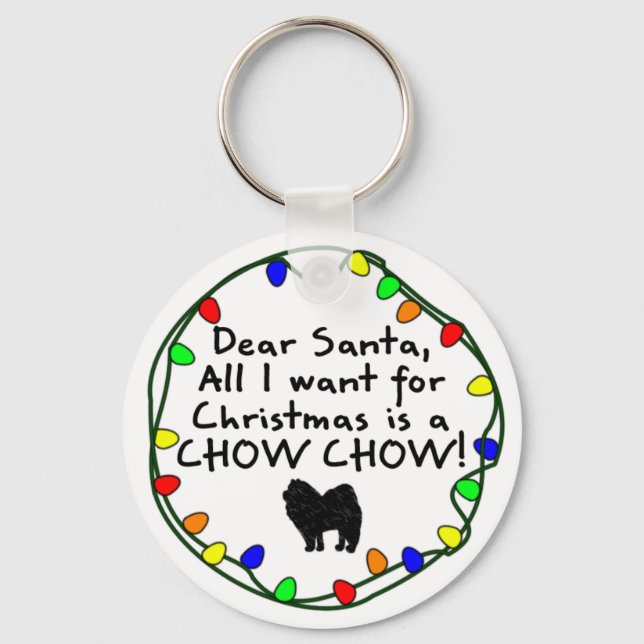 Llavero Querido Santa Chow Chow (Anverso)