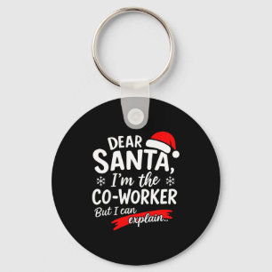 Llavero Querido Santa Es Culpa De Mi Compañero De Trabajo