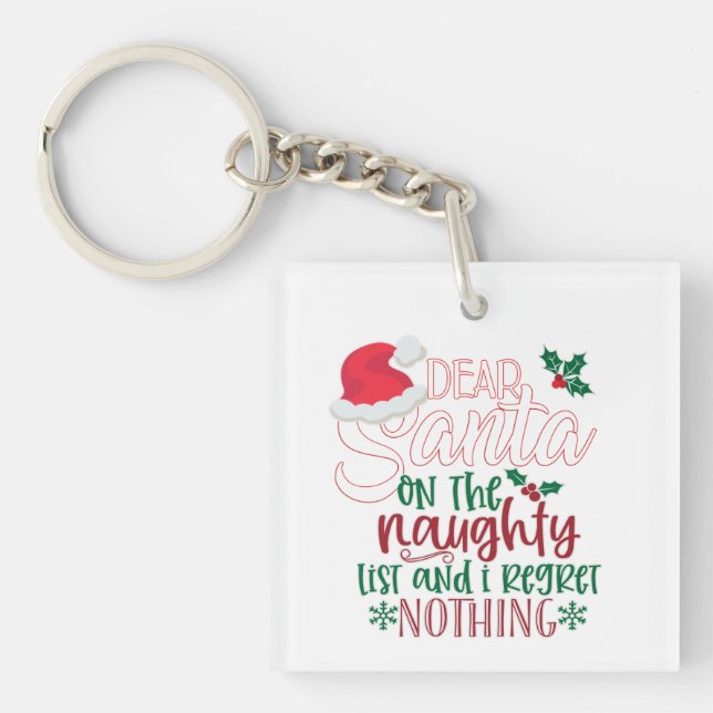 Llavero Querido Santa Keychain (Frente)