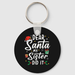 Llavero Querido Santa Mi Hermana Hizo Que Chicas A Los Niñ