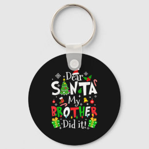 Llavero Querido Santa Mi Hermano Lo Hizo Divertido Navidad