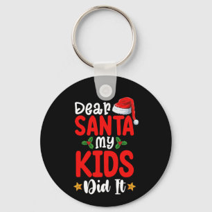Llavero Querido Santa Mis Hijos Lo Hicieron Navidad Papá M