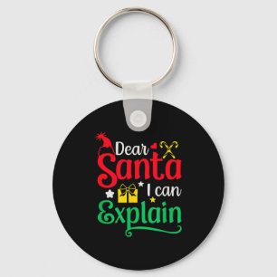 Llavero Querido Santa Puedo Explicar Divertida Navidad