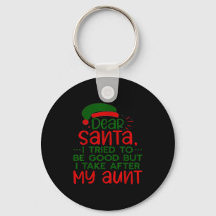 Llavero Querido Santa Traté De Ser Bueno Pero Salgo A Mi