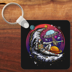 Llavero Queso de la luna espacial