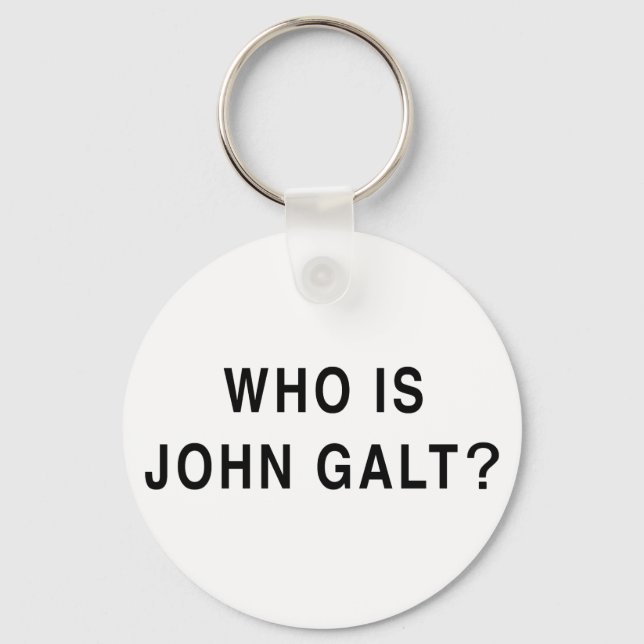 Llavero ¿Quién es John Galt? (Anverso)