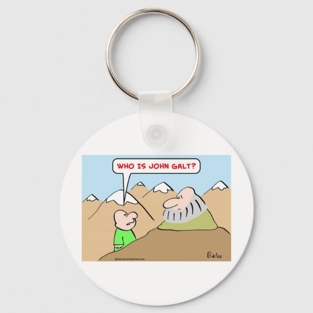 Llavero quién es john galt ayn rand objetivism (Anverso)