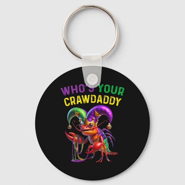 Llavero ¿Quién es tu Crawdaddy Crawfish Jester Beads diver (Anverso)