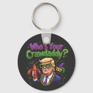 Llavero ¿Quién es tu guardaespaldas? Funny Trump Mardi Gra