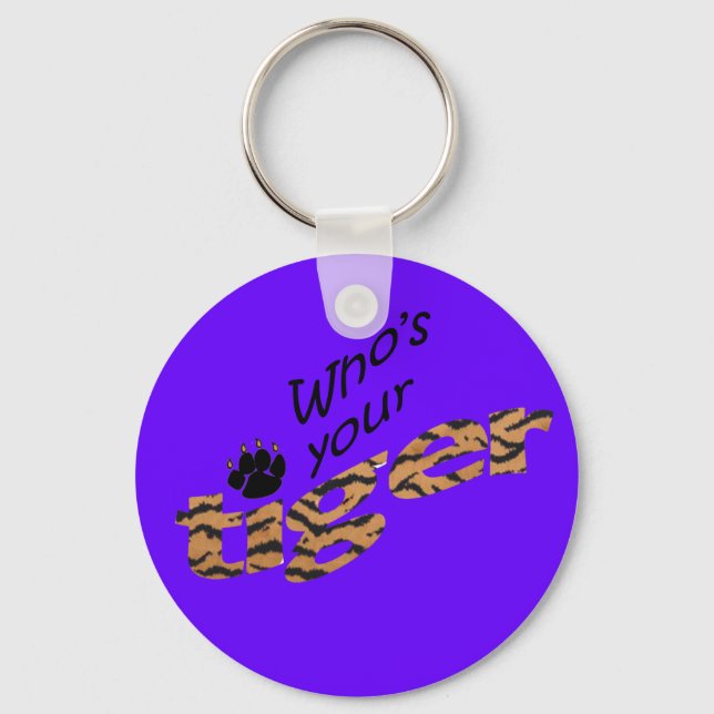 Llavero quién es tu tigre (Anverso)