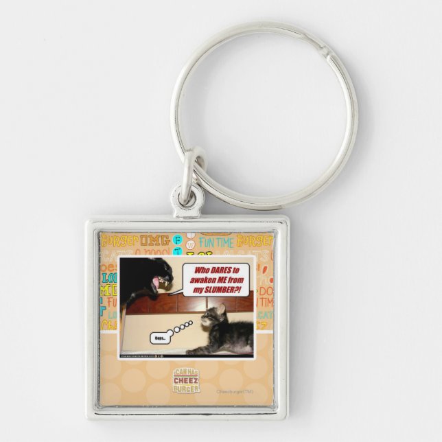 Llavero ¿Quién se atreve me despierta? (Frente)