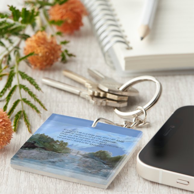 Llavero Quién soy hoy Inspirador (Frente Derecha)