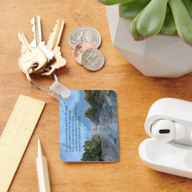 Llavero Quién soy hoy Inspirador (Escritorio )