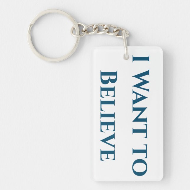 Llavero Quiero creer (Frente)