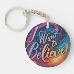 Llavero Quiero creer - Circle Keychain