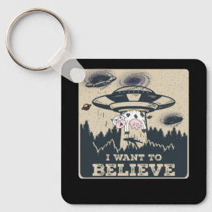 Llavero Quiero Creer Que Aliens UFO Area 51 Roswell Fun