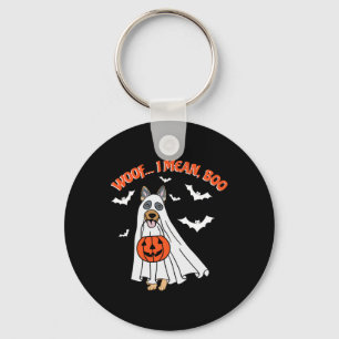 Llavero Quiero decir Boo Perro Divertido Fantasma Calabaza