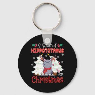 Llavero Quiero Hipopótamo Para Navidades Xmas Hippo Niño