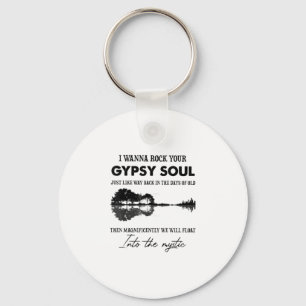 Llavero Quiero Rock Tu Guitarra Hippie Soul Gitano