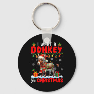 Llavero Quiero Un Burro Para Navidades Granjero De Santa D
