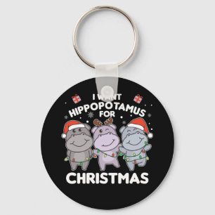 Llavero Quiero Un Hippo Para Navidades Dulce Keychain De H