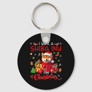 Llavero Quiero Un Inu Shiba Para El Propietario De Navidad