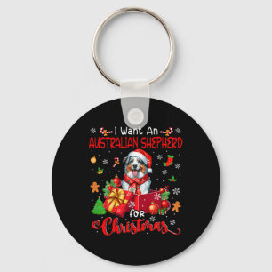 Llavero Quiero Un Pastor Australiano Para Navidades Santa