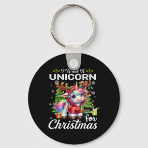 Llavero Quiero Un Unicornio Para Navidades Con Regalos De
