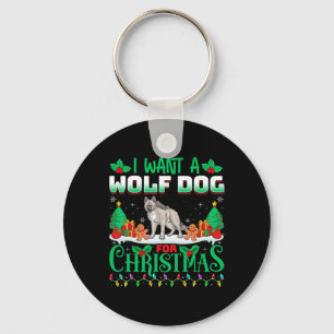 Llavero Quiero Un Wolfdog Para Navidades Que Nieva A Wolf 