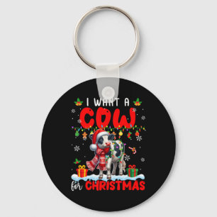 Llavero Quiero Una Vaca Para Los Navidades De Santa Cow