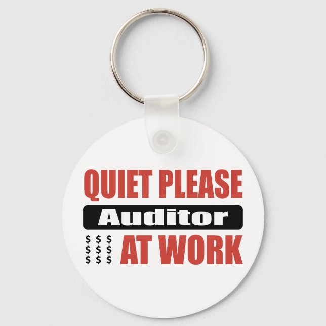 Llavero Quiet Please Auditor At Work (Anverso)