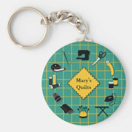 Llavero Quilt Time Personalización de la etiqueta