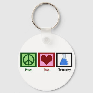 Llavero Química de amor por la paz