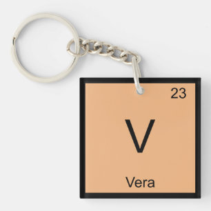 Llavero Química del nombre de Vera Elemento Tabla periódic